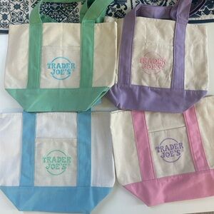 Trader Joe’s Canvas Tote Bag Set - Multicolor